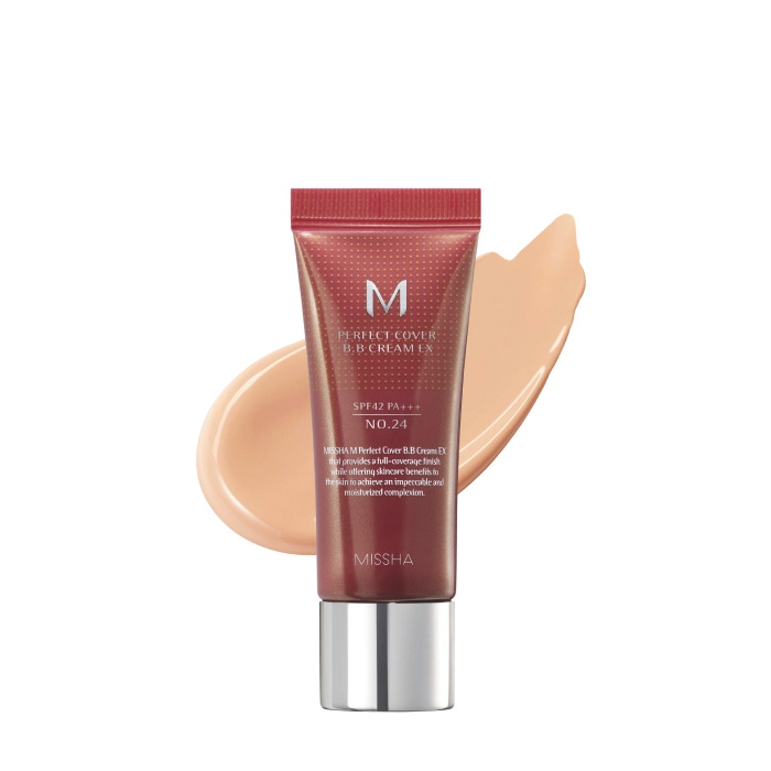 Missha M Perfect Cover EX SPF42/PA++ №24 Натуральный карамель — BB-крем, 20 мл